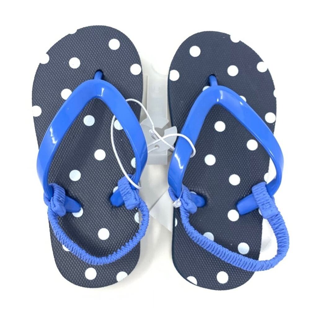 Cat & Jack Kiera Sandal Flip Flops Blue Baby Size 7/8